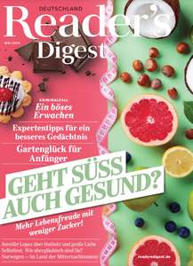 Reader's Digest Abo (12 Ausgaben) für 67 € mit 50 € BestChoice- oder 45 € BC-Premium-Gutschein (inkl. Amazon)