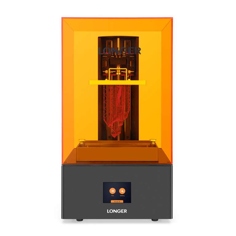 LONGER Orange 4K Resin 3D Drucker, Mono Display, 6480 x 3840 Auflösung, 120*68*190mm Druckvolumen, 80mm/h