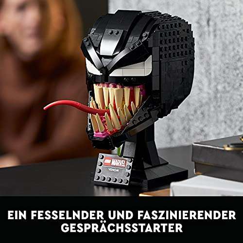[PRIME] LEGO 76187 Marvel Spider-Man Venom Maske Bauset für Erwachsene, Fanartikel, Geschenkidee für Sammler