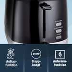 [Möbel-Kraft Abholung] KHG Toaster TO-857 SE2 (mit Brötchenaufsatz & Krümelschublade / Edelstahl / Auftauen, Aufwärmen & 7 Bräunungsstufen)