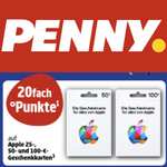 [Penny] 20-Fach Payback Punkte (10%) auf Apple & Zalando Guthabenkarten | 30-Fach auf Disney+ | 02.10. bis 08.10.