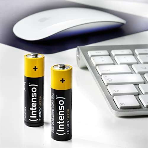 Intenso Energy Ultra AA Mignon LR6 Alkaline Batterien, Gelb-Schwarz, 24er Box (Prime)