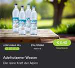 [Marktguru] 0,40€ Cashback auf Adelholzener Wasser 1L (0,09€ möglich bei REWE zzgl. Pfand)