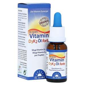 Dr. Jacobs Vitamin D3 K2 Öl forte (20ml) 2000 i.E. pro Tropfen inkl. Newslettergutschein!