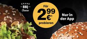 McDonalds - Grand Bacon TS + Grand BBQ Cheese für je 2,99€
