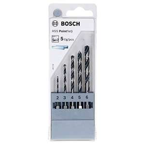 Bosch Professional 5-tlg. PointTeQ Sechskantbohrer-Set (für Metall, Ø: 2-6 mm) Prime