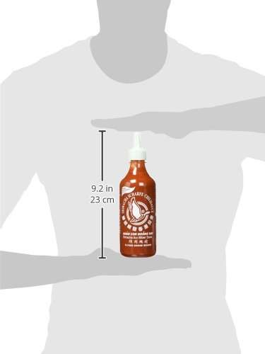 FLYING GOOSE Sriracha scharfe Chilisauce - ohne Glutamat, scharf, weiße Kappe (1 x 455 ml) (3,83€ möglich) (Prime Spar-Abo)