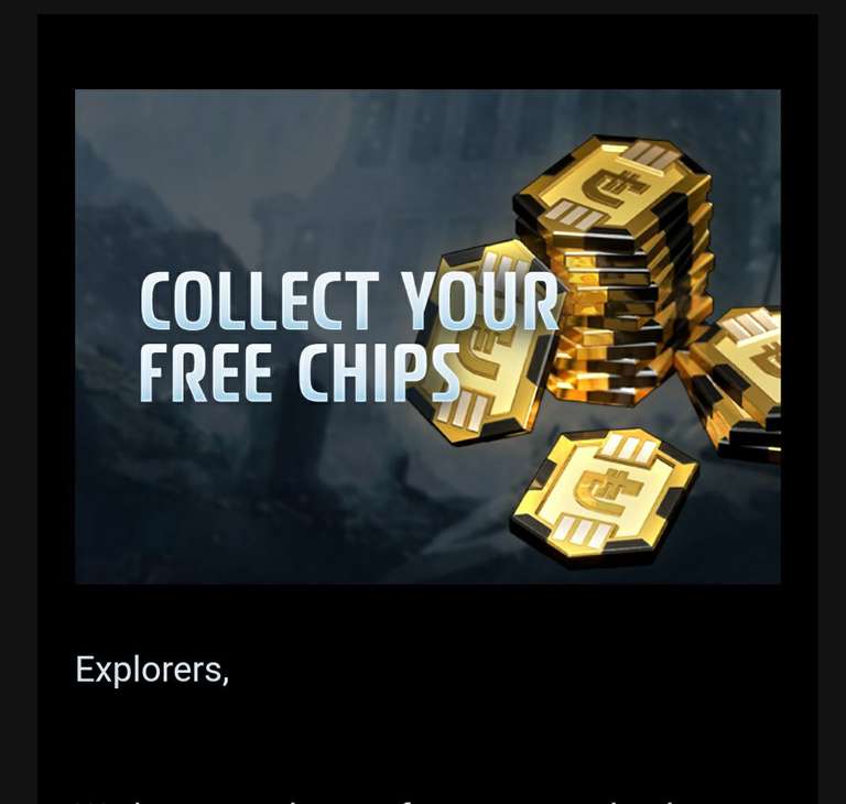 Scavengers 50 Chips in Game Währung gratis jeden Tag.(Nur Konsolenversion PS und Xbox) mit dem Zugang zur Closed Alpha. Kostenlos