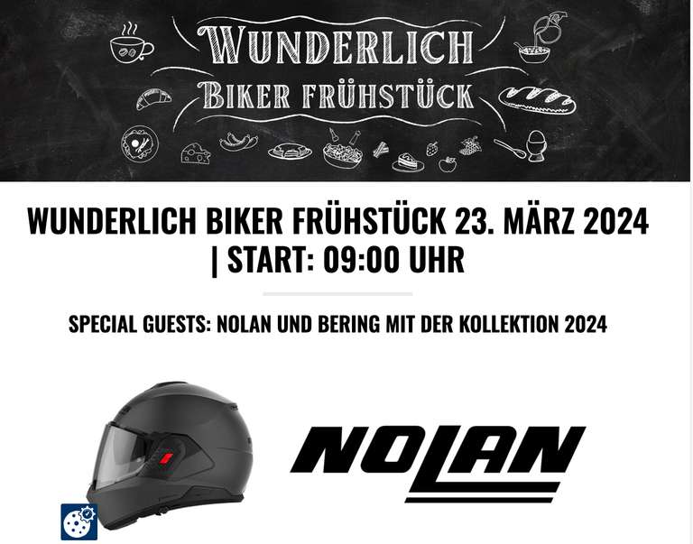 [BMW Harley Ducati] 10% Rabatt beim Biker-Frühstück bei Wunderlich am 23.03. [ Motorrad ] ( lokal Grafschaft, RLP )