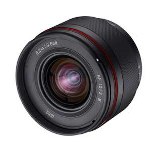 Samyang AF 12mm F2.0 E Objektiv für Sony E – Autofokus APS-C Weitwinkel Festbrennweite Objektiv für Sony E Mount APSC