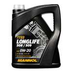 5 Liter MANNOL 7722 Longlife 508/509 SAE 0W-20 Motoröl (Freigaben: VW 508 00, VW 509 00) für umgerechnet 6,83 €/Liter