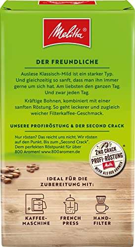 Melitta Auslese Klassisch-Mild Filter-Kaffee 6 x 500g, gemahlen (3,19€/Packung) (Prime Spar-Abo)