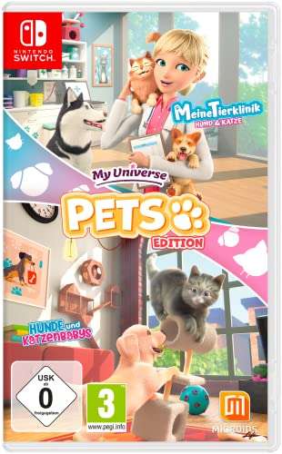 Nintendo Switch Spiel+ Tasche/ ("MY UNIVERSE" Hunde und Katzenbabys & Meine Tierklinik) Amazon, (Weihnachtsgeschenk Kinder)