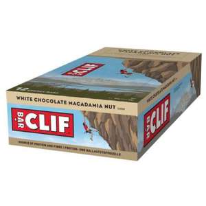 Clif Bar 12er White Chocolate Macadamia (vegan) + weitere Sorten mit kurzem MHD