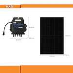 [Netto] VALE All-In-One Balkonkraftwerk 830W/800W, Full Black inkl. Solarmodul-Balkonhalterung