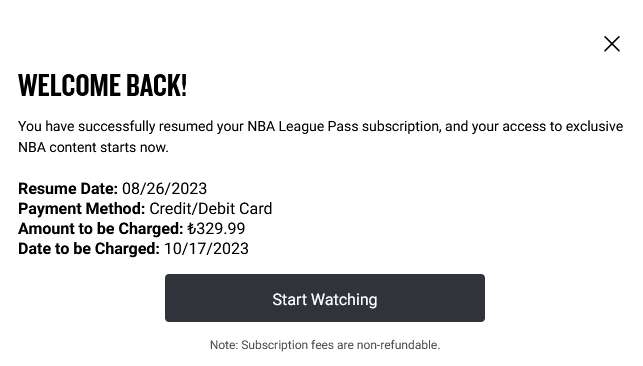 NBA League Pass 2023/2024 für Bestandskunden bis zu 25% günstiger (mit VPN Türkei für ~11,50€)