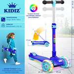 (Prime) KIDIZ Roller Kinder Scooter X-Pro2 Dreiradscooter mit PU LED