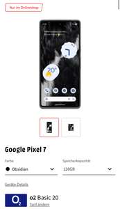Google Pixel 7 mit 128GB für 89,99€ o2 Basic 20 19,99€