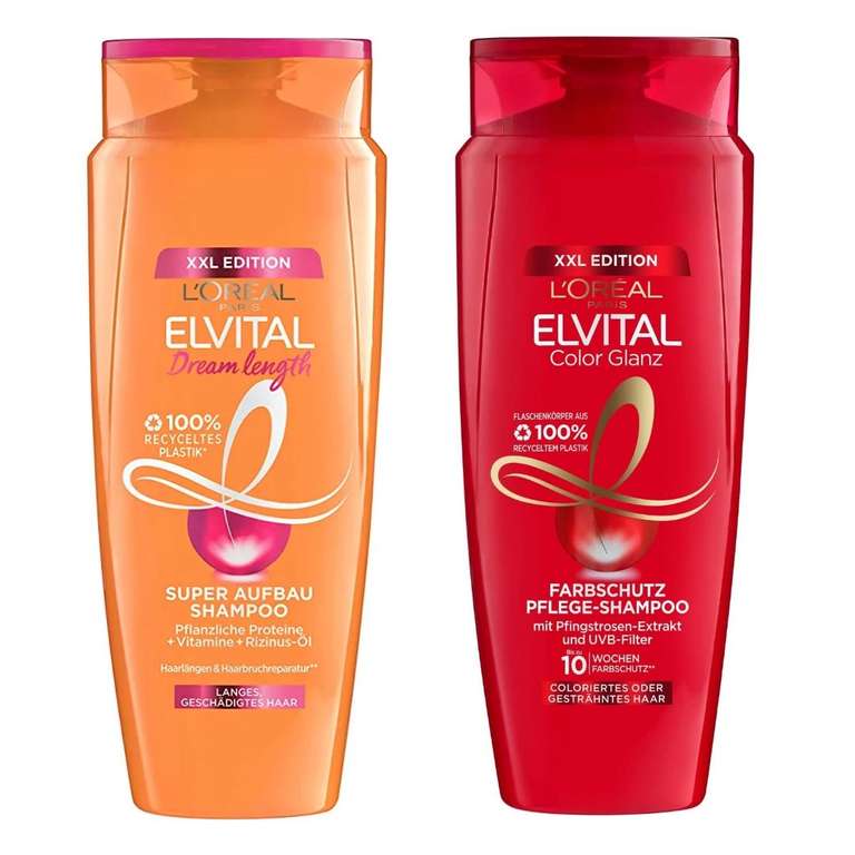 700 ml, L'Oréal Paris Elvital Farbschutz Shampoo oder Shampoo gegen Spliss (Prime Spar-Abo)