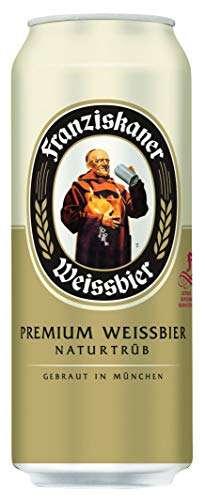 Franziskaner Hefe-Weizen Weissbier Dosenbier, EINWEG, [16,99€ mit Sparabo 15%] (24 x 0.5 l Dose)