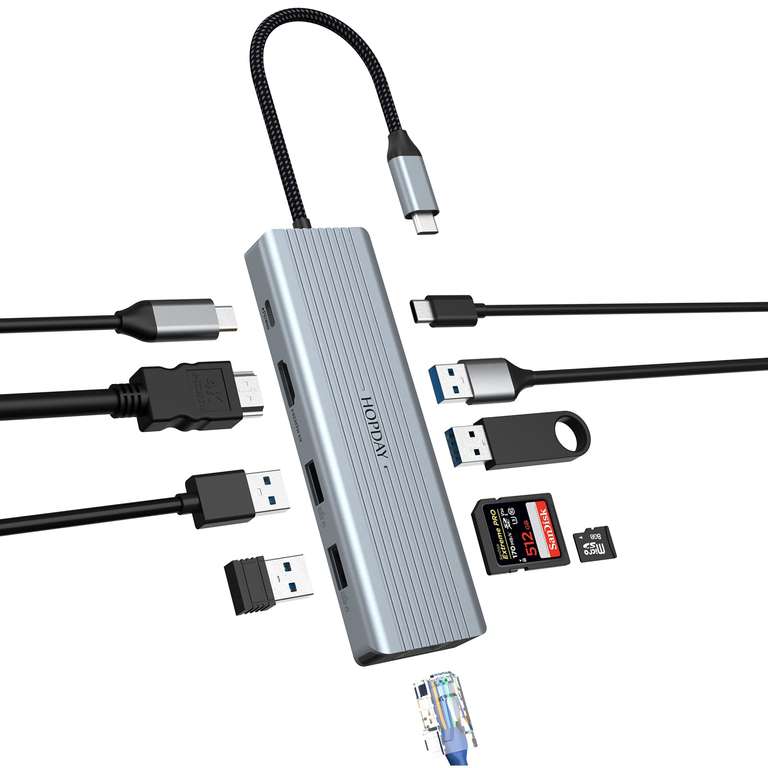 Sammeldeal: USB-Hubs, Docking Stations & Co. 80% reduziert (Prime)