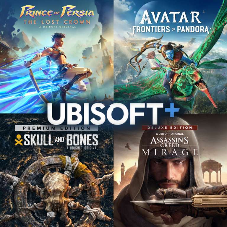 1 Monat Ubisoft+ Multi Access [Microsoft Store Türkei] (inkl. Skull and Bones, Prince of Persia, Avatar, Assassin's Creed Mirage, uvm.)
