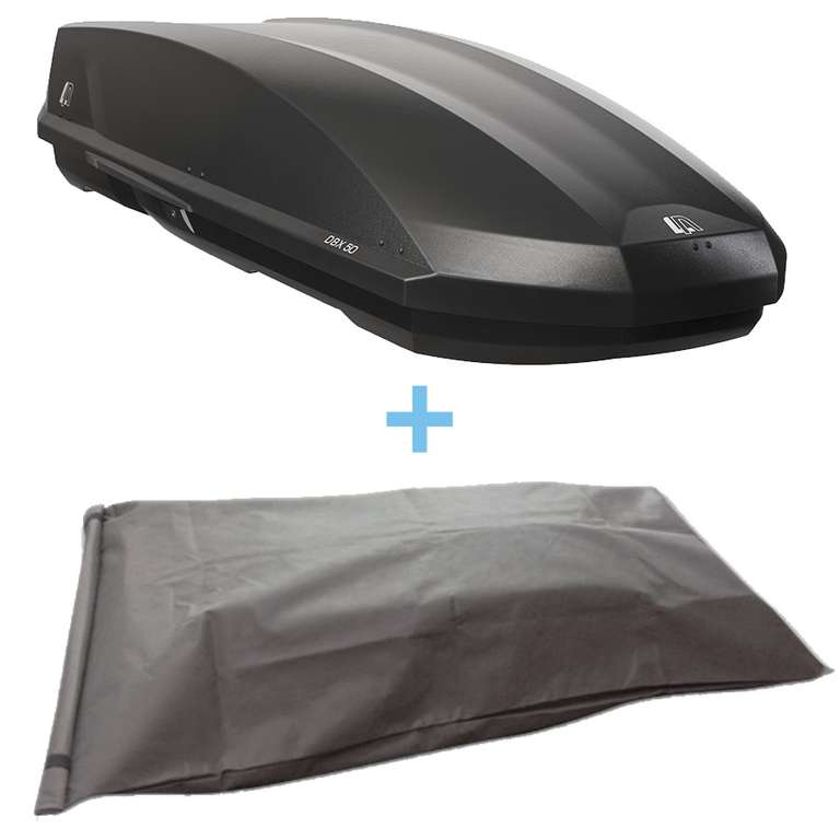[ATU] Dachbox Lanco Dachbox DBX50 in anthrazit matt inklusive Schutztasche in Anthrazit, Volumen: 460 Liter (Filial-Abholung)