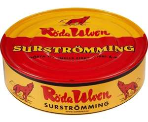 Surströmming Röda Ulven Original (fermentierte Heringe) - 400g/300g Fischspezialität aus Schweden