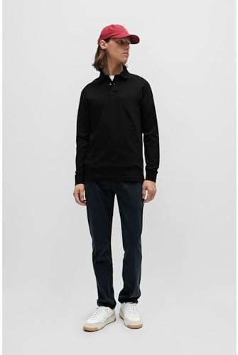 BOSS Herren Passerby Slim-Fit Poloshirt aus Stretch-Baumwolle mit Logo-Aufnäher M [Amazon Oster Angebote]