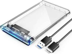 (Prime) ORICO Festplattengehäuse 2,5'' USB 3.0 auf SATA 3.0 Externes Gehäuse für 7mm 9,5 mm 2,5 Zoll SATA HDD und SSD