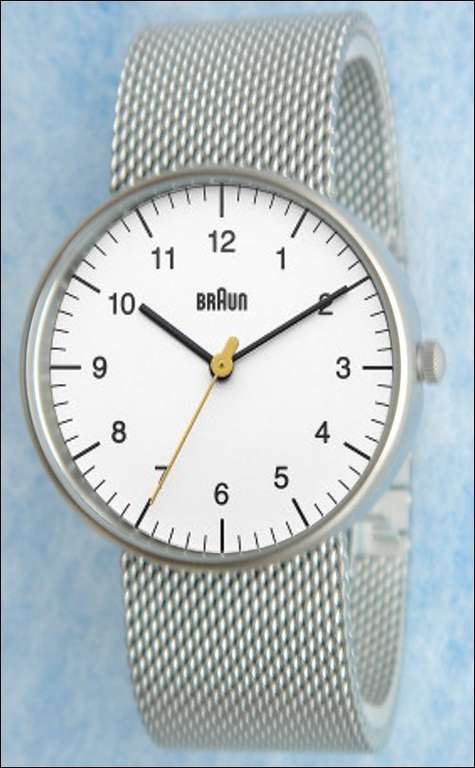 GALERIA [Online und Offline] Unisex Armbanduhr der Marke BRAUN mit silberfarbenem Milanaise-Armband (bis 29.02./10:00 20% Rabatt ON TOP)