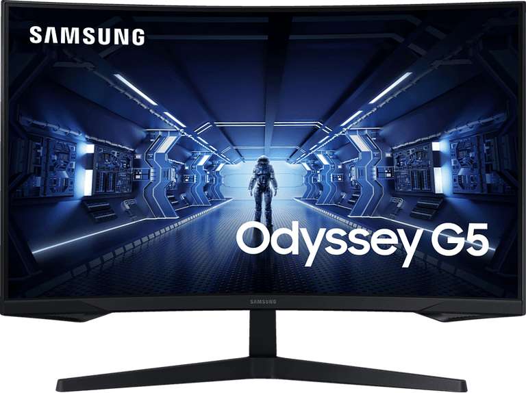 SAMSUNG Odyssey G5 (C27G54TQBU) 27 Zoll WQHD Curved Gaming Monitor VA (1 ms Reaktionszeit, 144 Hz)