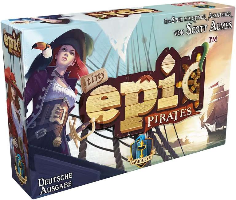 [Prime] Tiny Epic Pirates | kompaktes Brettspiel für 1 - 4 Personen ab 12 Jahren | ca. 45 - 60 Min. | BGG: 7.1 / Komplexität: 2.89