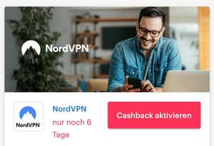 70% Cashback + 10€ Shoop-Gutschein + Rabatt aufs 2-Jahres-Paket NordVPN