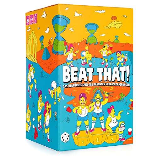Beat That! Brettspiel, Gesellschaftsspiele für Erwachsene, Das Verrückte Spiel, GUTTER GAMES, Partyspiele, Familienspiele
