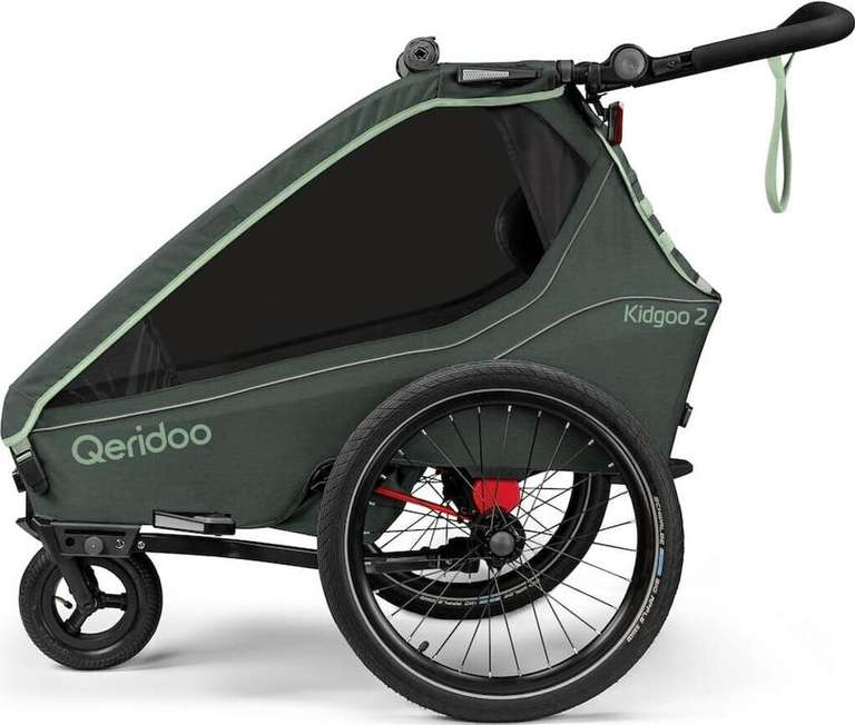 Qeridoo Kidgoo 2 Fahrradanhnger  2 Kinder, Jogger & Blattfeder-Dmpfung,  All-Weather-Verdeck, limango.at - 564,94