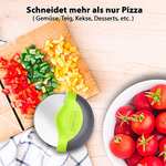Oriamo XXL Pizzaschneiderad, Pizza Cutter mit integriertem Klingenschutz, Teigrad Spülmaschinenfest auch in Rot (Prime Mp)