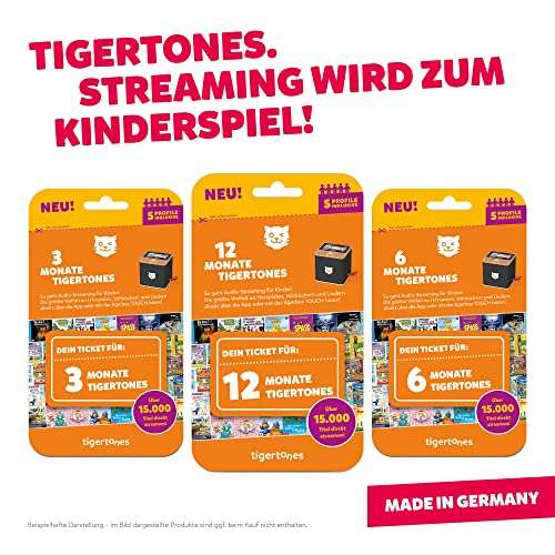 12 Monate tigermedia tigertones-Ticket Streaming tigerbox KeyCard! (Personalisiert!)