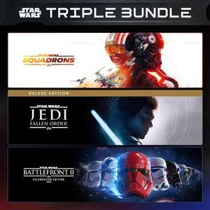 [XBOX] Triple Pack EA Star Wars: Squadrons + Fallen Order Deluxe + Battlefront II Celebration für 1,72€ (TR Store) oder 8,99€ (DE Store)