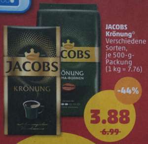 [Penny] Jacobs Krönung 500g verschiedene Sorten 3,88€ (3,68€ möglich mit 10-fach Payback Coupon) (11.04.-16.04.)