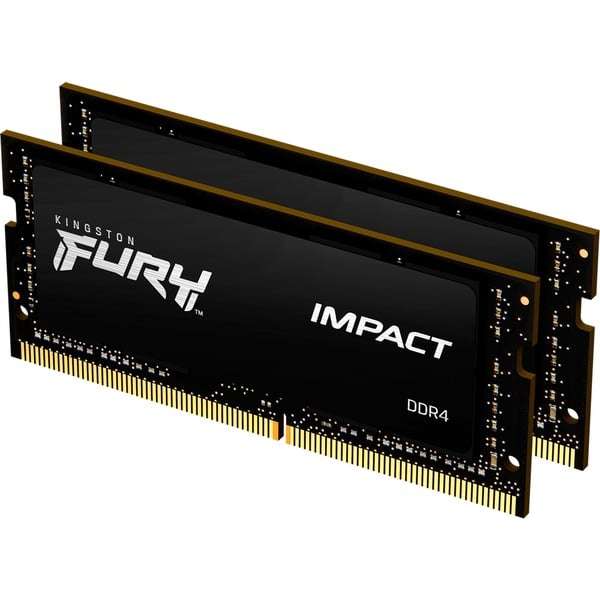 [Alternate] - Kingston FURY SO-DIMM 64 GB DDR4-3200 (2x 32 GB) Dual-Kit, Arbeitsspeicher (schwarz, KF432S20IBK2/64, Impact, INTEL XMP)