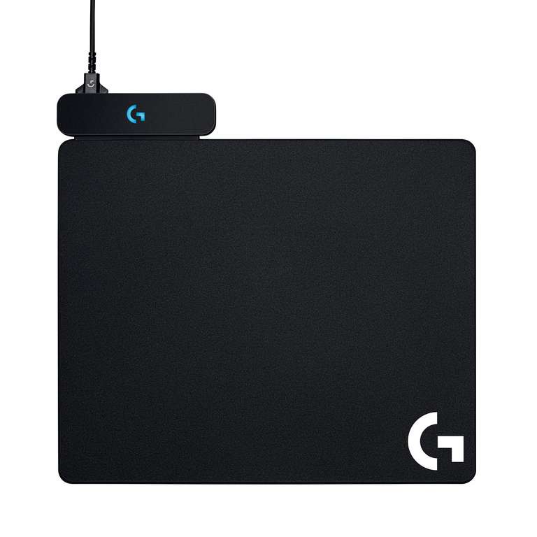 Logitech G POWERPLAY kabelloses Ladesystem, Stoff- & Kunststoff Gaming-Mauspads inklusive, USB-Anschluss, RGB-Beleuchtung