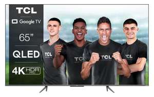 TCL 65C639 65 Zoll (164cm) QLED Fernseher, 4K UHD, Google TV, HDR Premium, 60Hz Motion Clarity (120Hz DLG),HDMI 2.1,Dolby Vision & Atmos,2.0