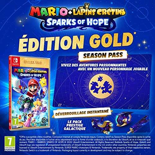 Mario + Rabbids: Sparks of Hope Gold Edition (Switch) für 33,79€ (Amazon.fr)