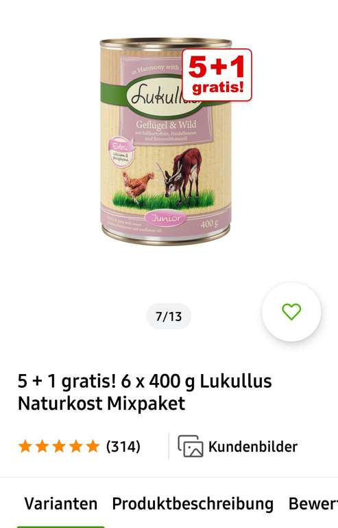Zooplus Lukullus Naturkost Hundenassfutter Adult & Junior Mixpaket 6x400g ab 7,66€, Mbw. 12€
