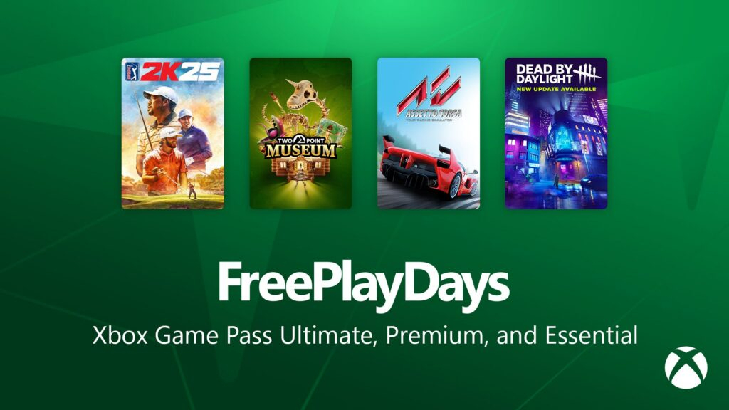 Xbox Free Play Days – PGA Tour 2K25, Two Point Museum, Assetto Corsa, Dead by Daylight