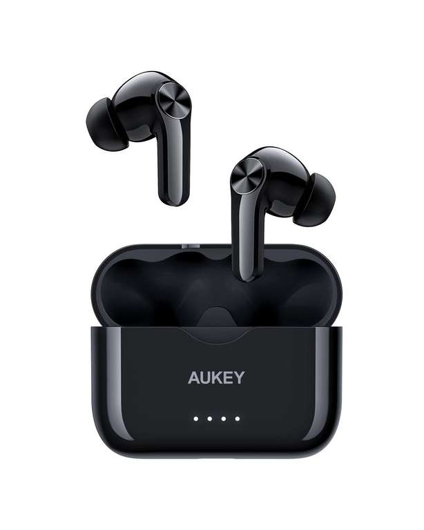 Aukey EP-T28 TWS In-Ears (Bluetooth 5.0, AAC, ~4/20h Akkulaufzeit, USB-C, Touch-Bedienung, IPX5)