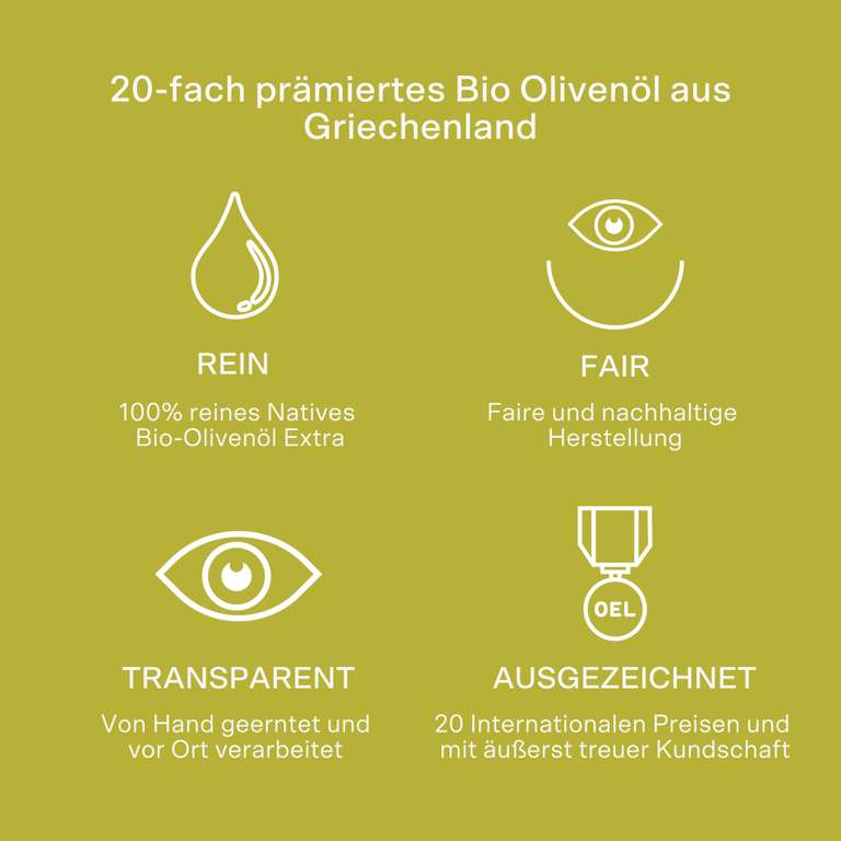 OEL-Berlin 100ml BIO Native Olivenöl-Probe Gratis