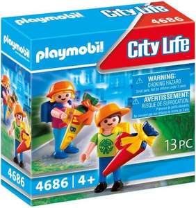 [KULTCLUB] PLAYMOBIL City Life 4686 Erster Schultag (2 Figuren, 11 Zubehörteile, passend zur Einschulung)