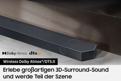 Samsung Q-Soundbar HW-Q710GC 3.1.2 (219.23€ nach CASHBACK)- Dolby Atmos, DTS:X, HDMI eARC
